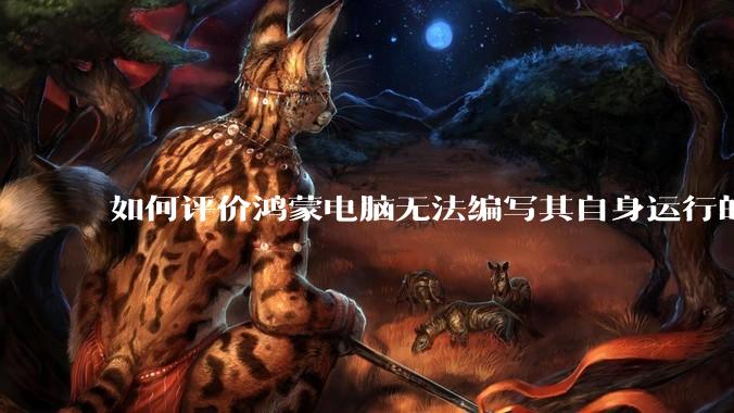 如何评价鸿蒙电脑无法编写其自身运行的程序？